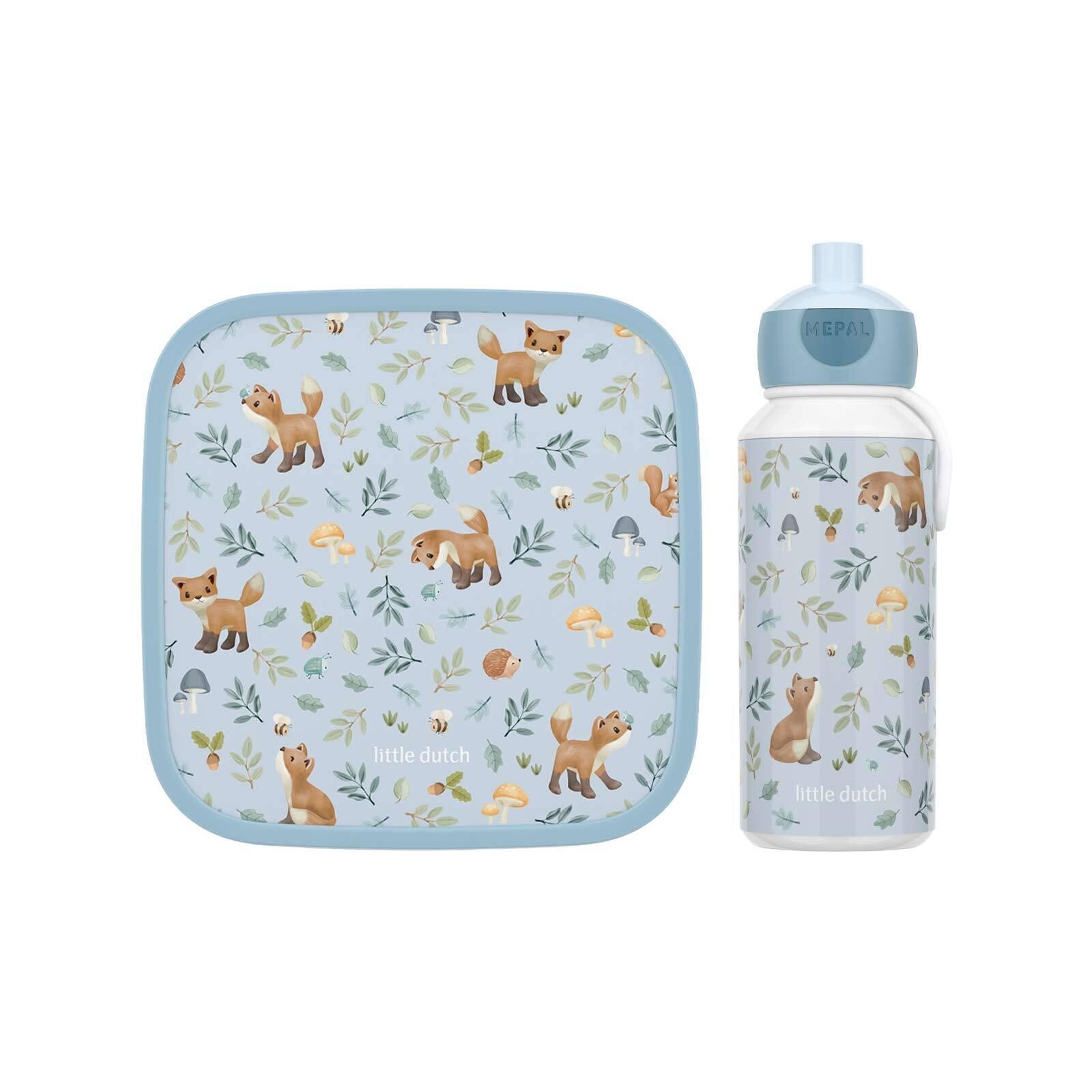 LUNCHSET XL Campus (2025) Forest Friends - Weiß/Hellblau, Kunststoff (1/1/1cm) - Mepal