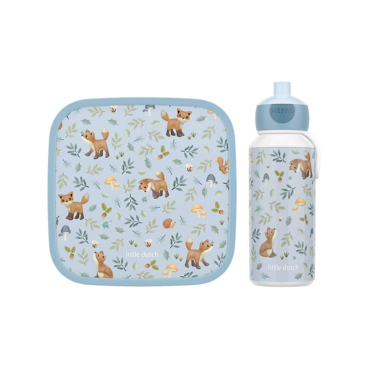 LUNCHSET XL Campus (2025) Forest Friends - Weiß/Hellblau, Kunststoff (1/1/1cm) - Mepal
