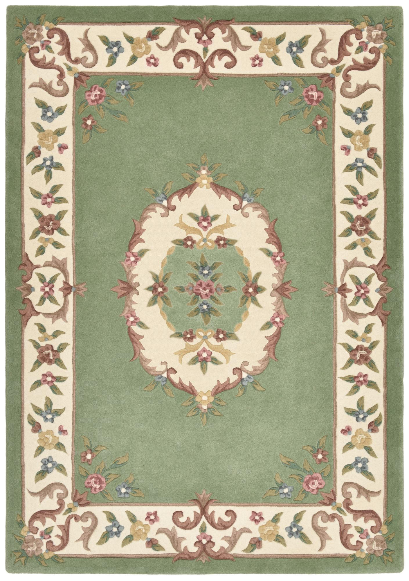 HANDTUFTTEPPICH Bloomingville 170x240 cm - Grün, Textil (170/240cm) - THEKO