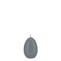 EIKERZEN Klarlack Silbergrau 60 x Ø 45 mm, 6 Stück - Hellgrau, Paraffin (4.5/6/6cm) - Kopschitz Kerzen