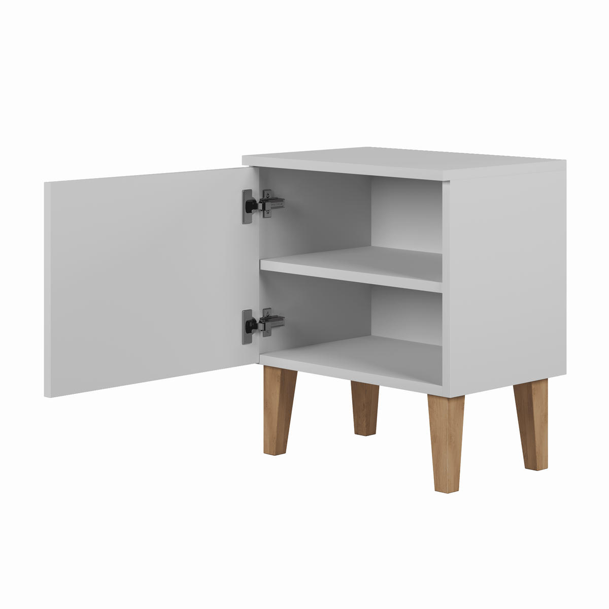 KINDER-NACHTTISCH Kubi 34/50/56 - Weiß, Holzwerkstoff (34/50/56cm) - Kocot Kids
