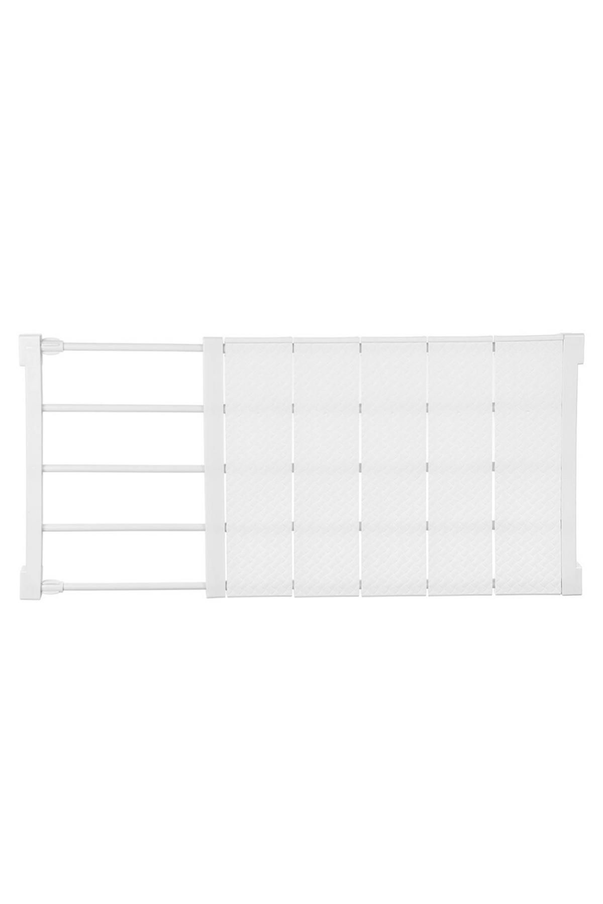 SCHRANK-SPANNREGAL in Weiß Verstellbares - Weiß, Kunststoff (24/50/1.5cm) - Livingandhome