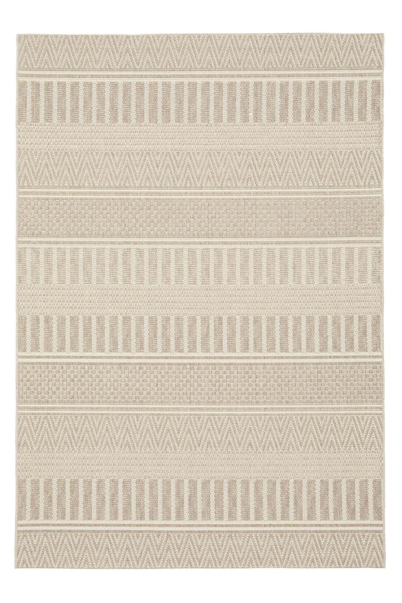 TEPPICH für Innen und Außen im ethnischen Stil beige - Beige, Textil (200/290cm) - AFK Living