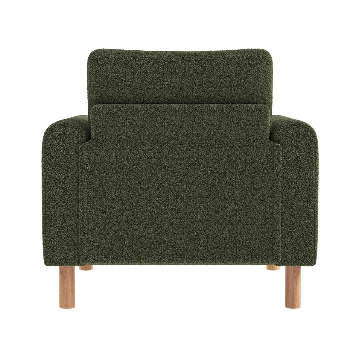 LOUNGESESSEL Teddy abnehmbares Sitzkissen 87/83/88,5 cm Grün - Grün, Textil (83/88.5/87cm) - Redom