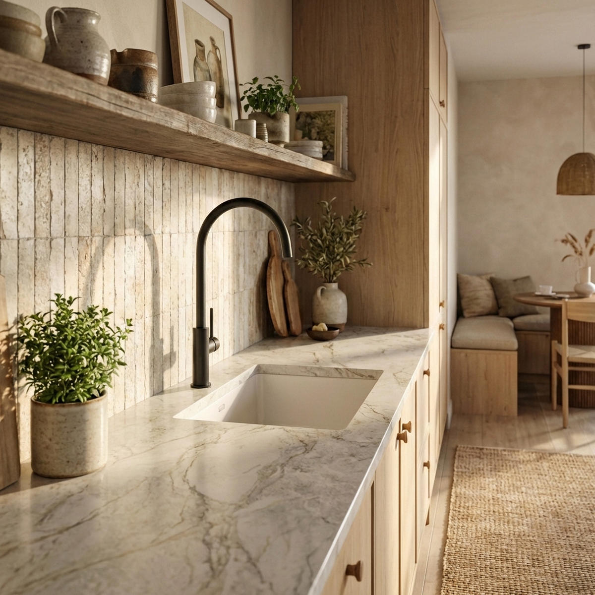 KÜCHENARMATUR Prestige SLIM Schwarz - Schwarz, Metall (23/42/23cm) - Granitan