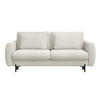 SOFA Rane Cremeweiß mit Schlaffunktion - Creme/Schwarz, Textil/Metall (236/90/102cm) - Selsey