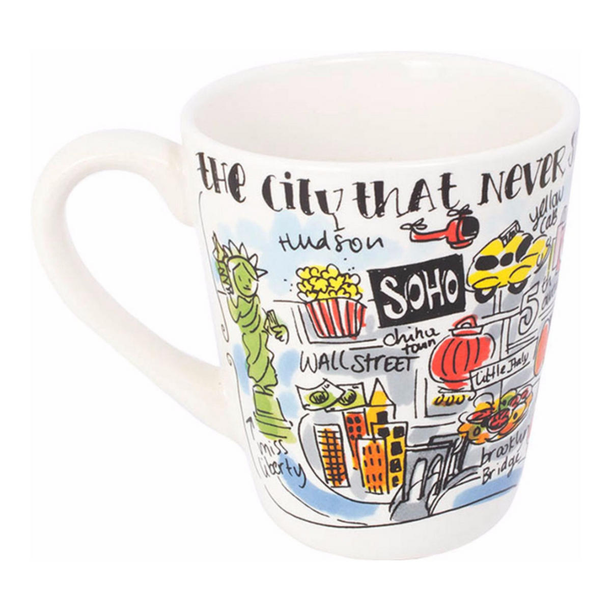BECHER New York in Bunt - 350 ml - Multicolor, Keramik (0.35L) - Blond Amsterdam