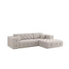 ECKSOFA Chantal In Moly - Creme, Holzwerkstoff/Textil (266/171cm) - Fun Möbel