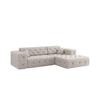 ECKSOFA Chantal In Moly - Creme, Holzwerkstoff/Textil (266/171cm) - Fun Möbel