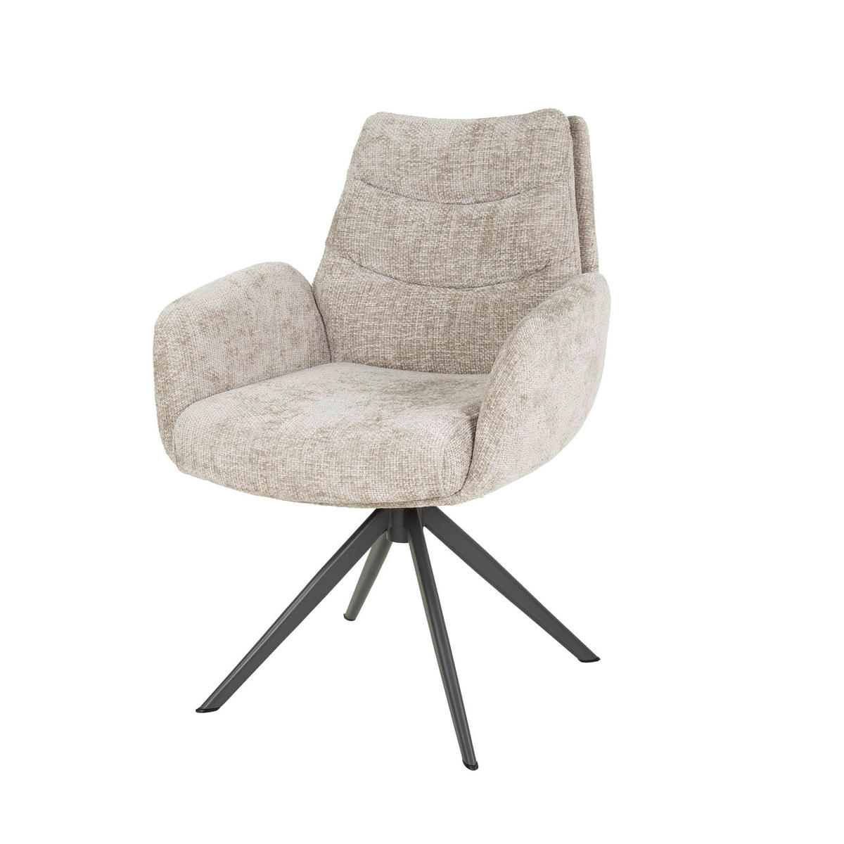 ESSZIMMERSTUHL Lounge Beige 67/66/ 90 cm 2er-Set - Beige, Textil (66/90/67cm) - Hoyz Collection
