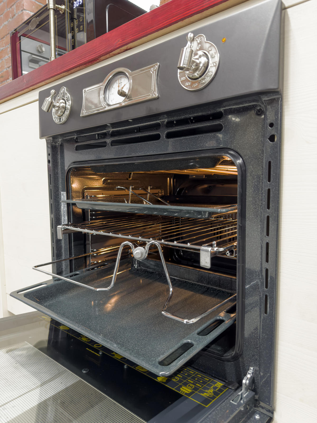 BACKOFEN-SET Elektro Backofen 60 cm EH 6355 Em Sil+KCT 6195 Iem Induktionskochfeld 60 cm - Schwarz, Metall (59.4/59.4/56.6cm) - Kaiser Küchengeräte