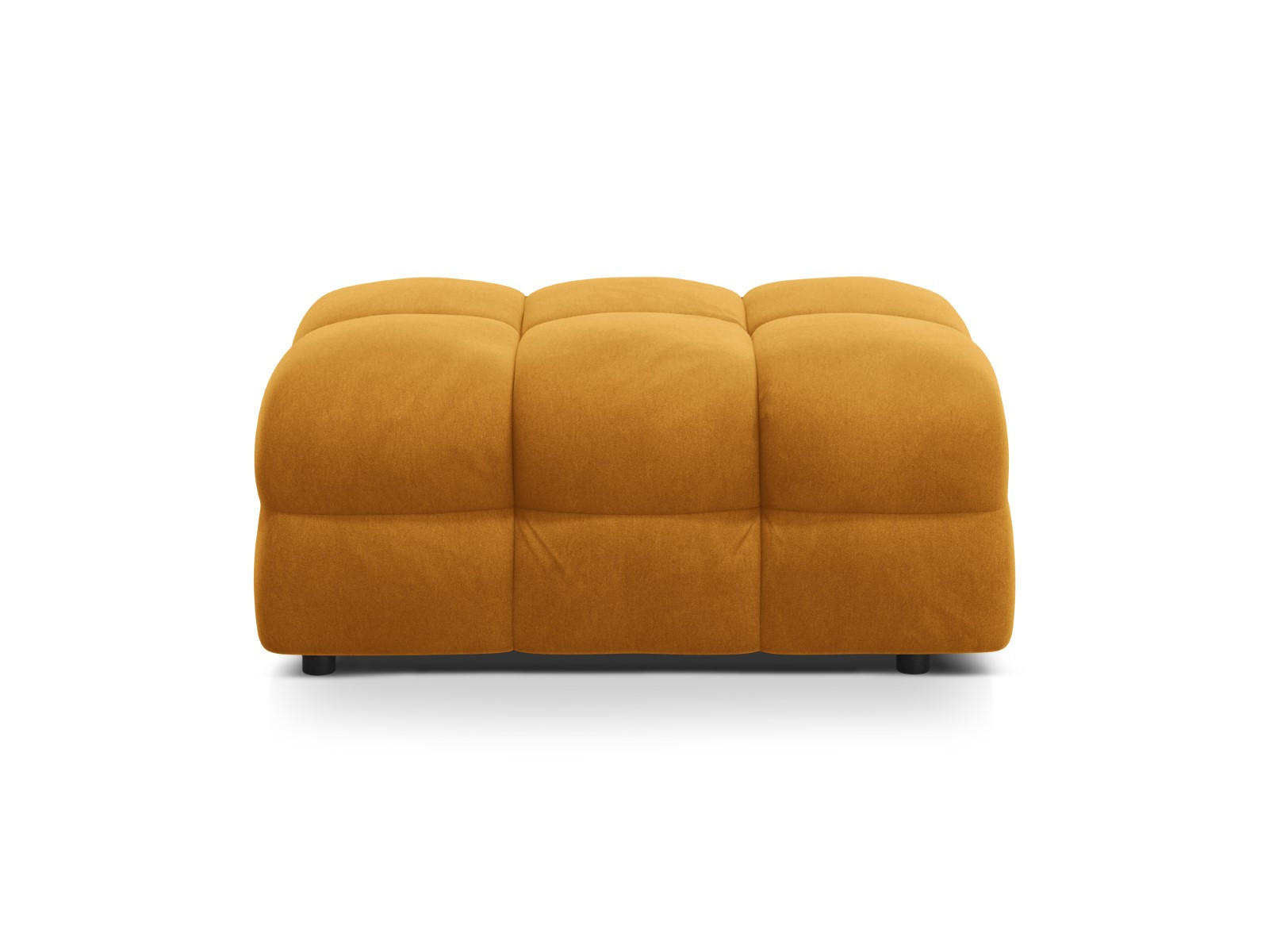 POUF Kendal aus Samt senf - Dunkelgelb, Textil (104/45/72cm) - Micadoni
