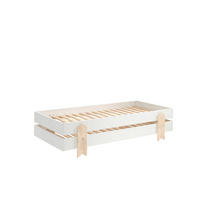 STAPELBETT (2er Set) Karlene 204x48x94 aus MDF in Weiß - Weiß, Holzwerkstoff (90/200cm) - 58aufmkessel