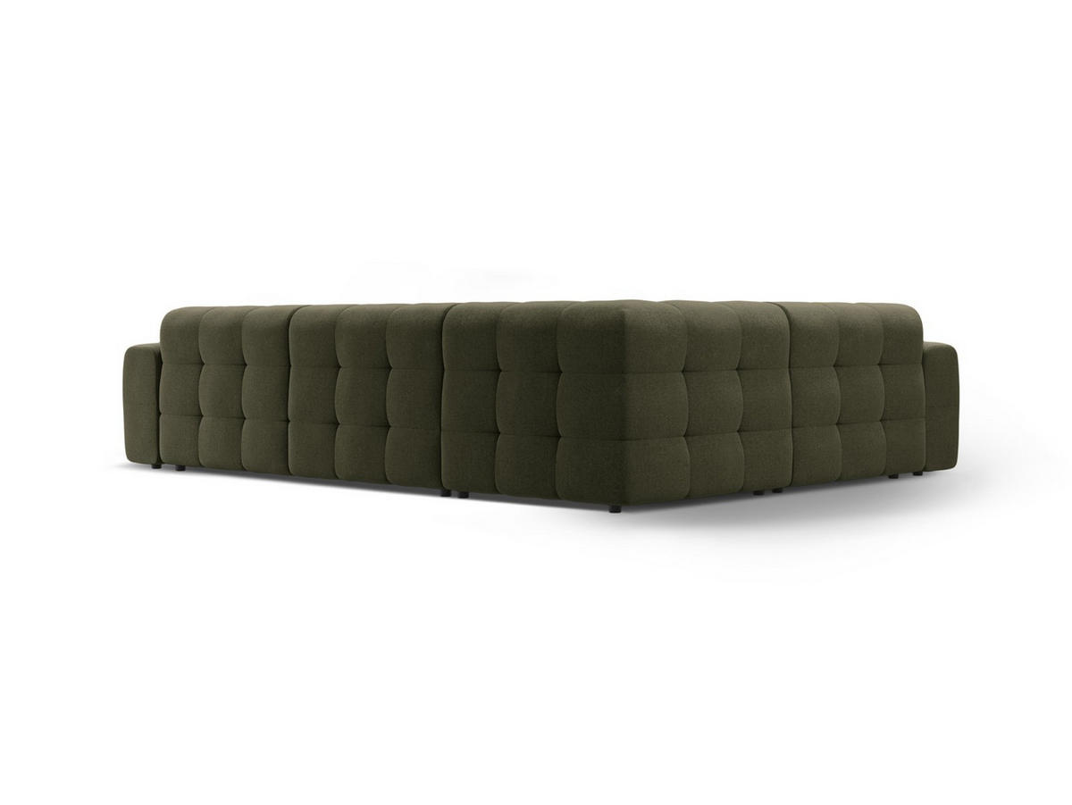 ECKSOFA links Kendal aus strukturiertem Stoff amazonasgrün 6 Sitzplätze - Waldgrün, Textil (231/332cm) - Micadoni