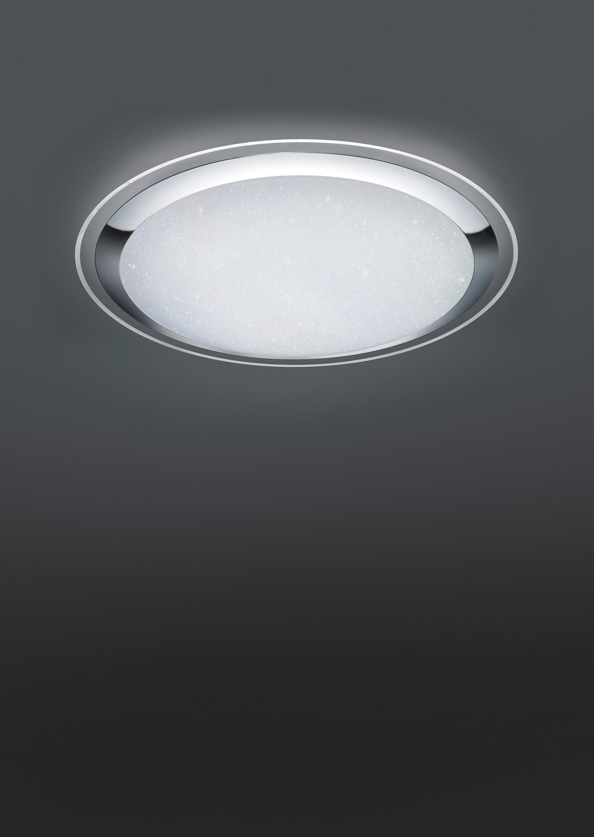 LED DECKENLEUCHTE Sterneneffekt Weiß - Silberfarben, Glas (85/85/12.5cm)