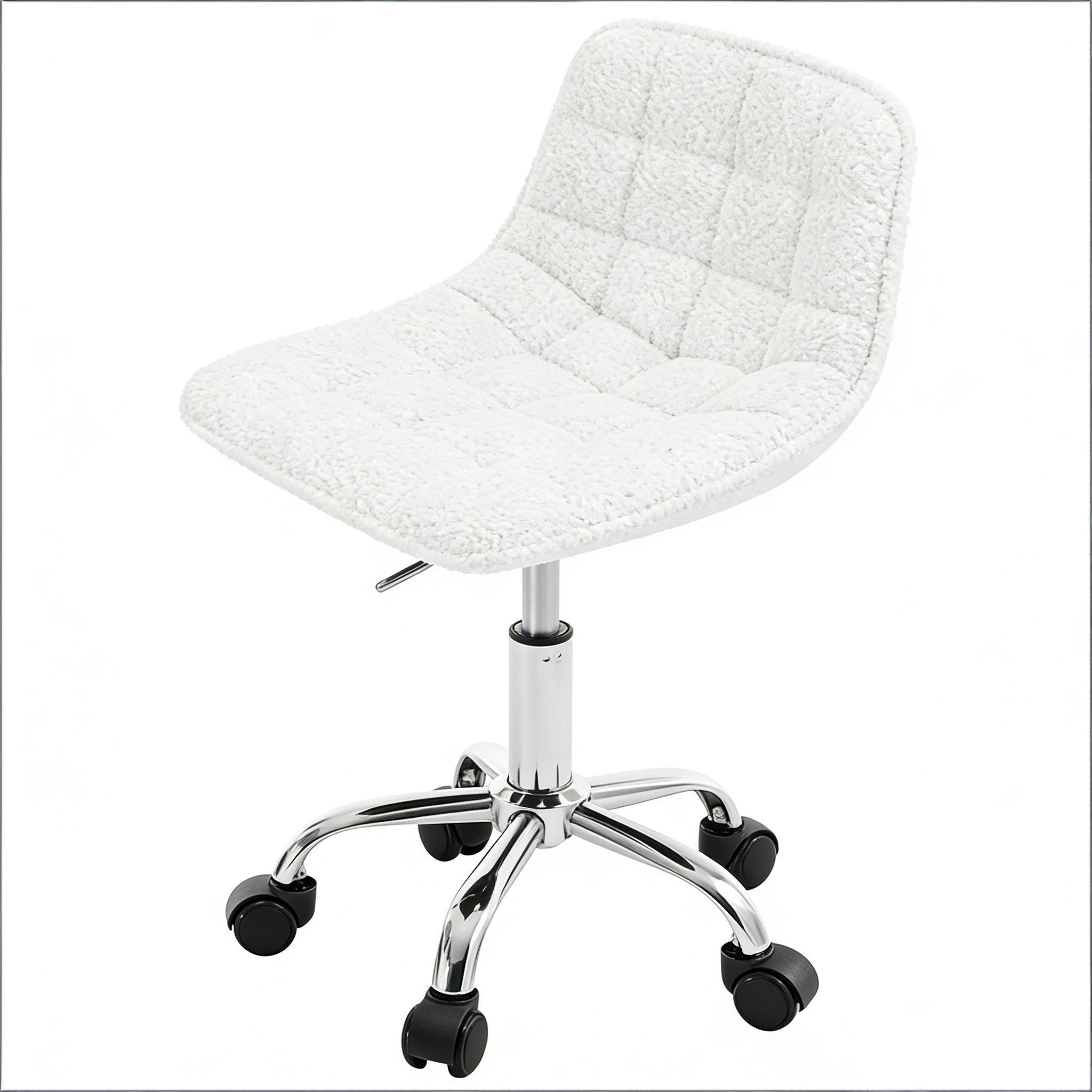 BÜROSTUHL Weiß 43/50/67,5 cm - Weiß, Metall (43/67.5/43cm) - PANGIVO