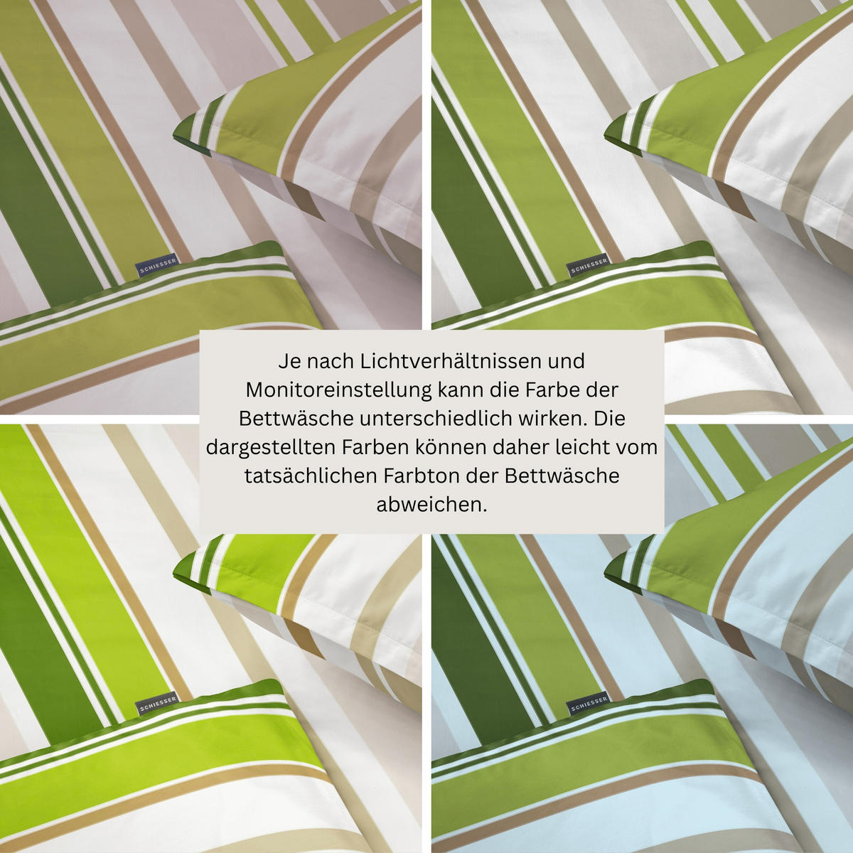 BETTWÄSCHESET Jade - Renforcé - 2-teilig - 155 x 220 cm - Grün - Grün, Textil (155/220cm) - SCHIESSER