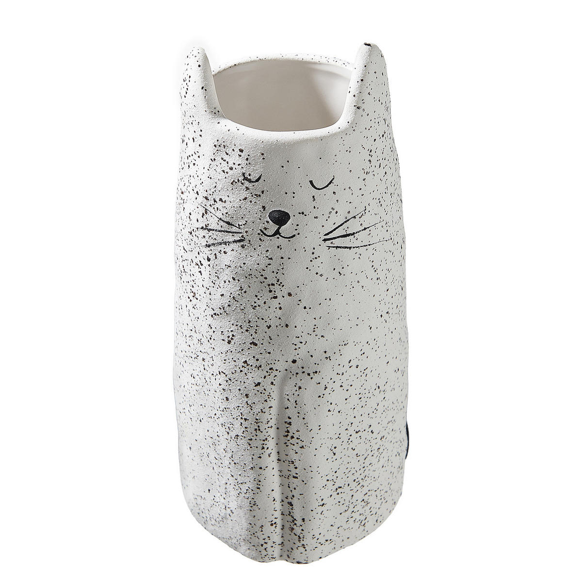 VASE Gato Katze 26 cm - Weiß, Keramik (26cm) - Butlers