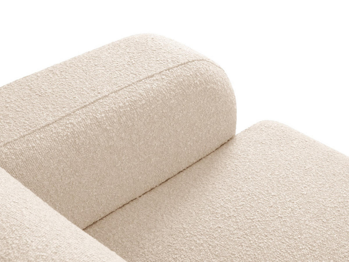 ECKSOFA links Molino aus Boucle beige 6 Sitzplätze - Beige, Textil (250/315cm) - Micadoni