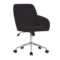 DREHSTUHL DE-41009 mit Rückenlehne höhenverstellbar Schwarz - Schwarz, Metall (60/97/60cm) - ComfortXL