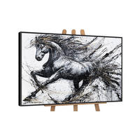 GEMÄLDE Energie der Geschwindigkeit Schattenfugenrahmen Schwarz 140x100 cm - Schwarz, Holz (140/100cm) - YS-art gallery
