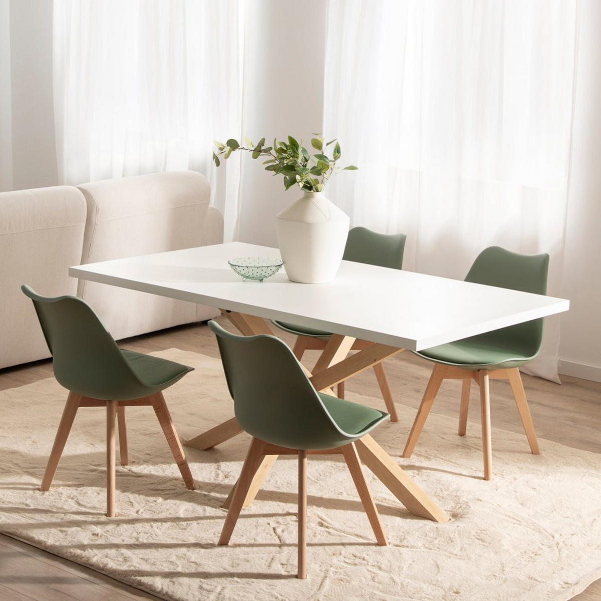 KÜCHENSTUHL Kler Grün 48 cm x 82 cm - Grün, Kunststoff (48/82/57cm) - Klast Home