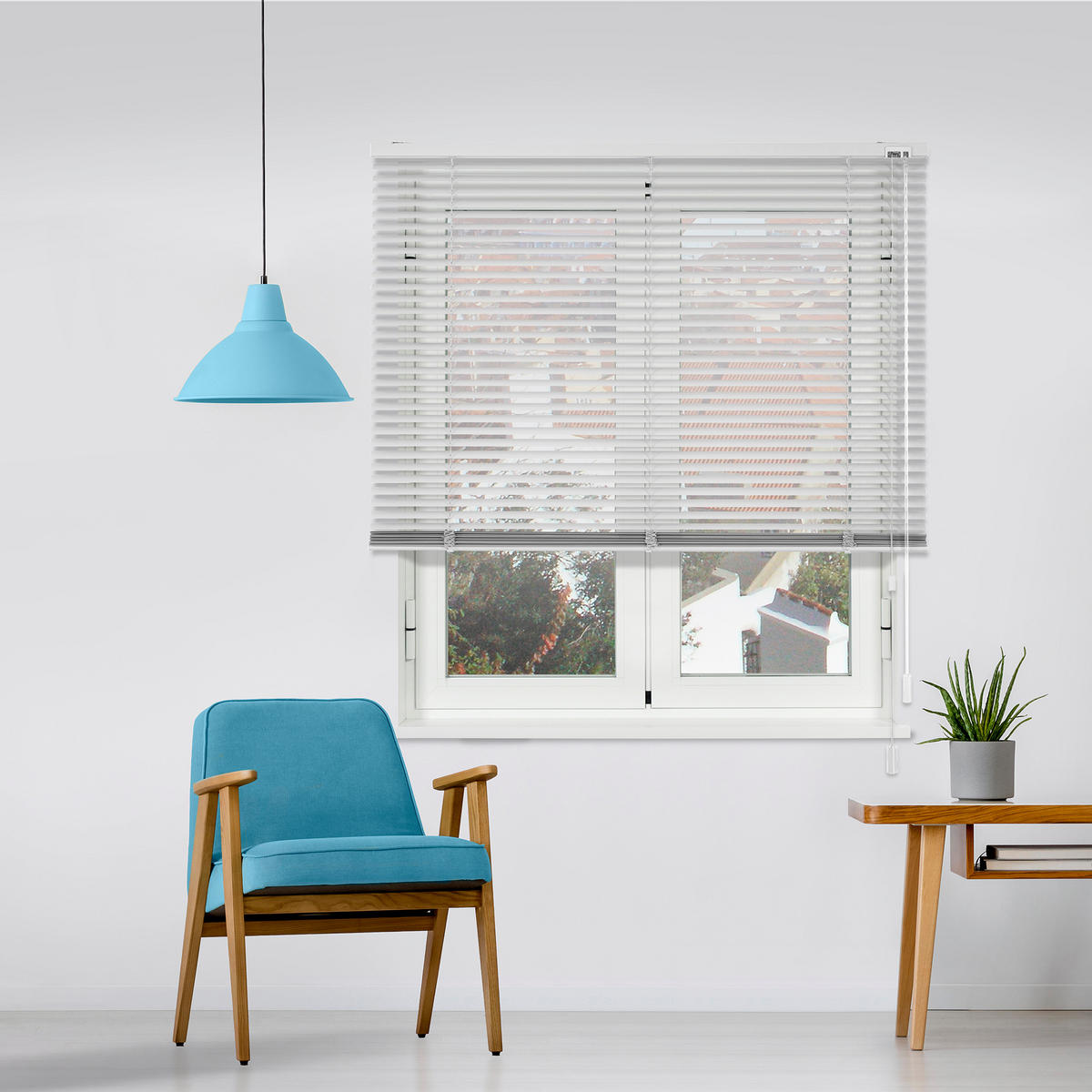 ALUMINIUMJALOUSIE 25mm Weiss 100 X 250 cm - Weiß, Textil (100/250cm) - VIEWTEX