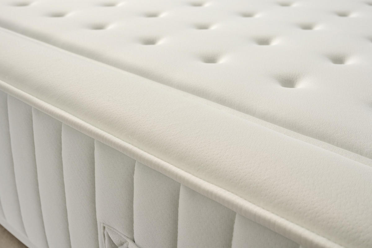 MATRATZE Micro Spring Premier - 150X200 cm - Weiß, Textil (150/200cm) - Moonia