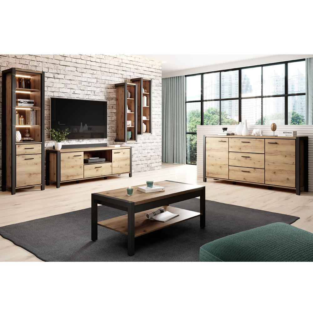 Lomado Wohnzimmer-Set Braun 200x250x41 cm