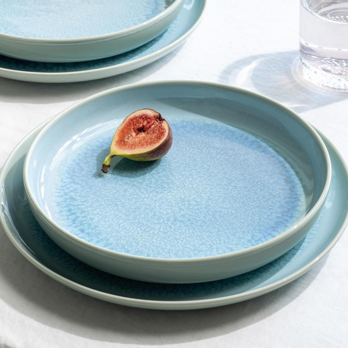 TAFELSERVICE Crafted Blueberry 12er Set - Türkis, Keramik (1/1/1cm) - like.Villeroy & Boch