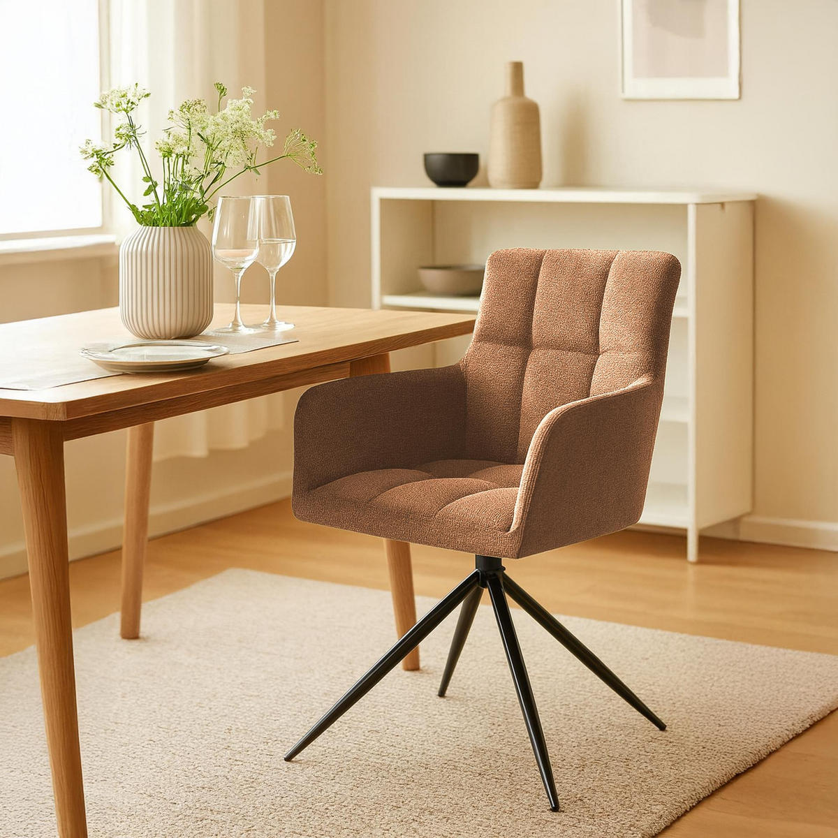 Schwarz/Orange, Textil/Metall (59/87/59cm) - CLP