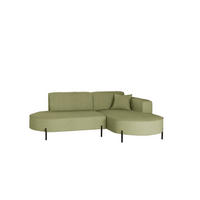 ECKSOFA Valencia Xs - Opal, Holzwerkstoff/Textil (236/165cm) - Fun Möbel