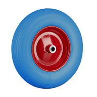 SCHUBKARRENRAD - Multicolor, Kunststoff/Metall (39/39/9cm) - Relaxdays