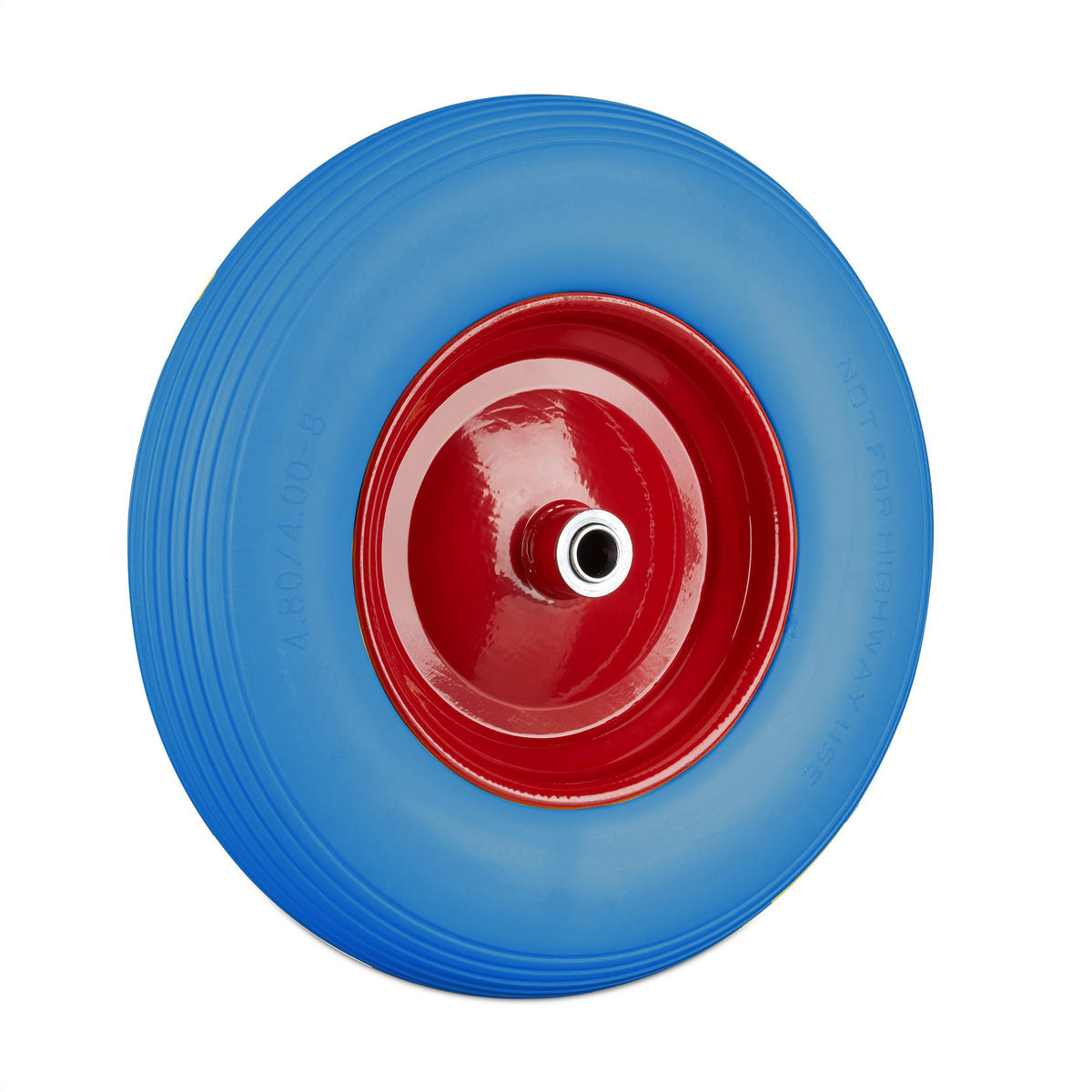 SCHUBKARRENRAD - Multicolor, Kunststoff/Metall (39/39/9cm) - Relaxdays