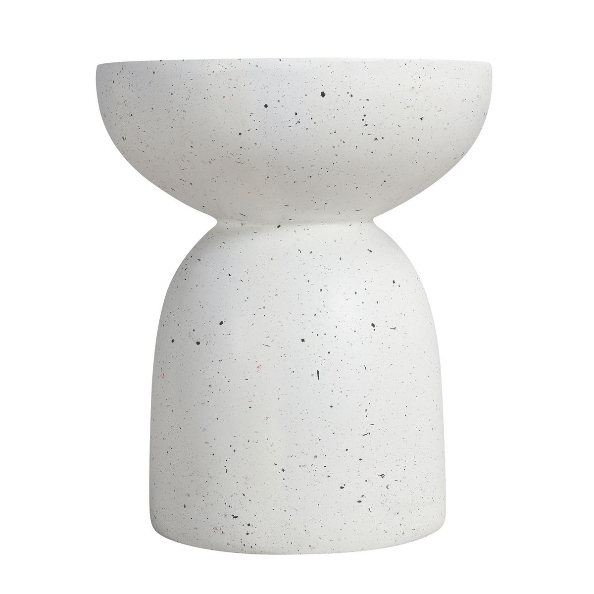 BEISTELLTISCH, MgO, Indoor/Outdoor, Terrazzo Weiß - Weiß, Naturmaterialien (45/45/52.5cm) - FLIEKS