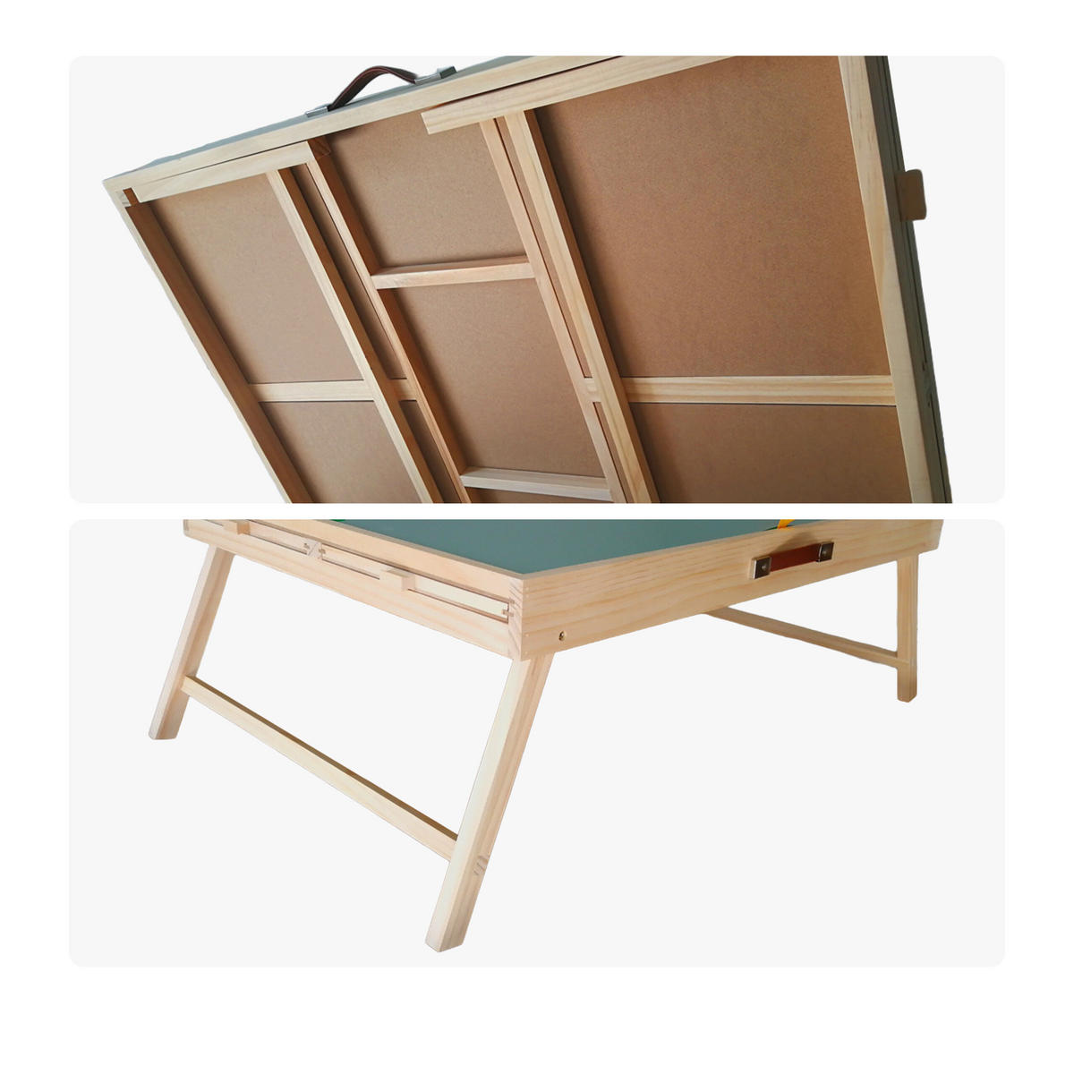 PUZZLETISCH Bunt 4 Schubladen Abdeckung für 1500 Teile - Multicolor, Holz/Holzwerkstoff (66.5/110.5/34.5cm) - Relaxdays