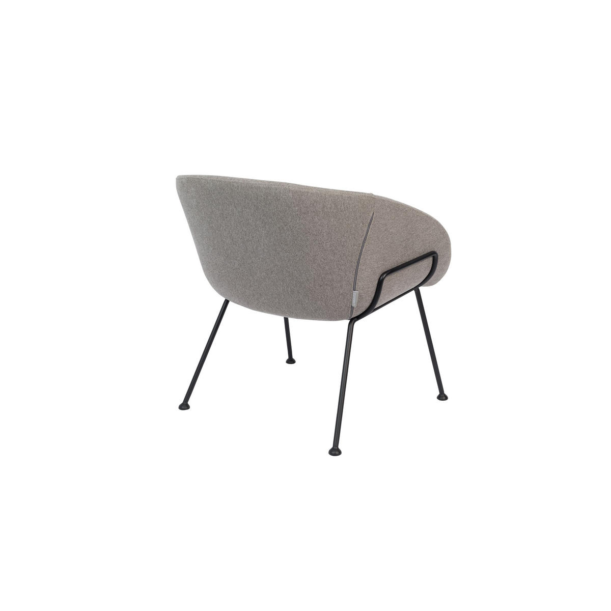 SESSEL Feston Grau - Grau, Textil (70.5/72/65.5cm) - Zuiver
