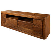 TV-BOARD Sheesham 178x40x58 walnuss gewachst TORONTO #221 - Walnussfarben, Holz (178/58/40cm) - Massivmoebel24