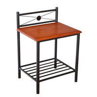 NACHTTISCH 45/64/35 cm Metall Schwarz - Schwarz, Holz/Metall (45/64/35cm) - Homestyle4u