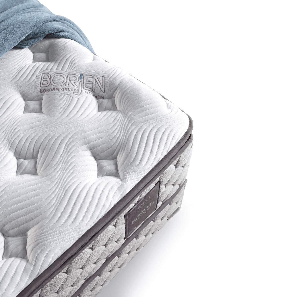 BOXBETT Borjen Set 160x200 - Beige, Holz/Metall (160/200cm) - Bambi