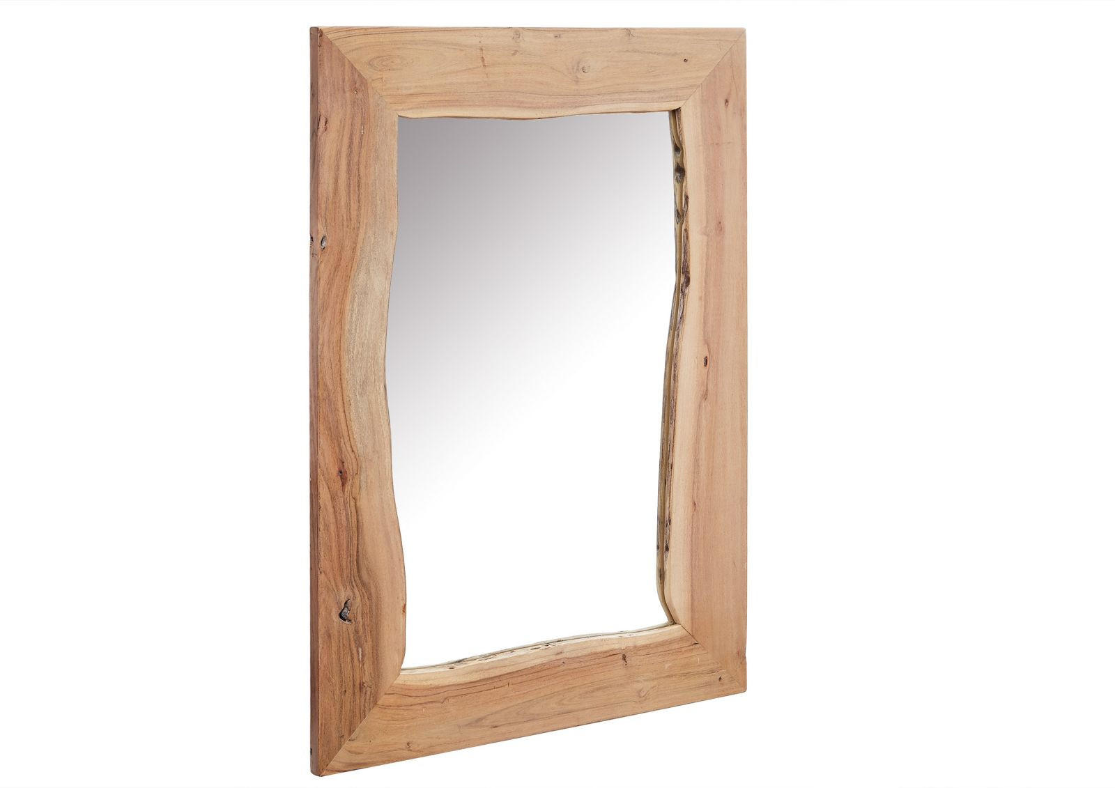SPIEGEL Akazie 100x3x70 natur lackiert PURE ACACIA #713 - Braun, Holz (100/70/3cm) - Massivmoebel24