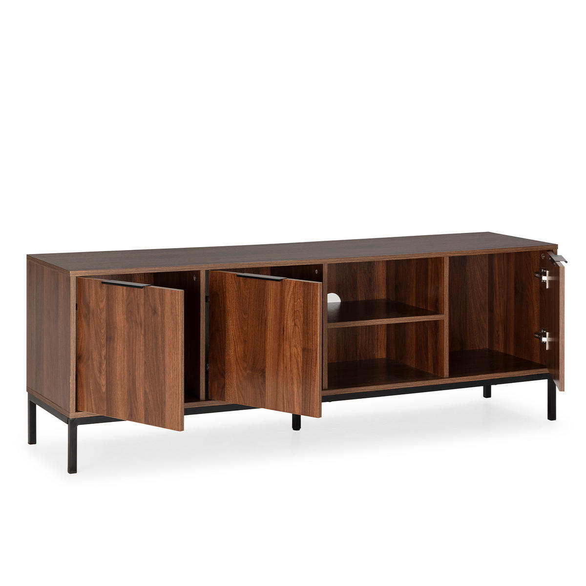 TV-ELEMENT Auri 3 türen Walnussfarbe - Walnussfarben, Holzwerkstoff (160/55/40cm) - VS Venta-stock