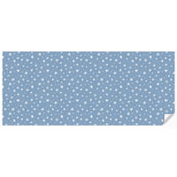 KINDERTAPETE - Sterne - Muster - Blau - 450x200 cm - Hellblau, Papier (450/200cm) - OnlyWow