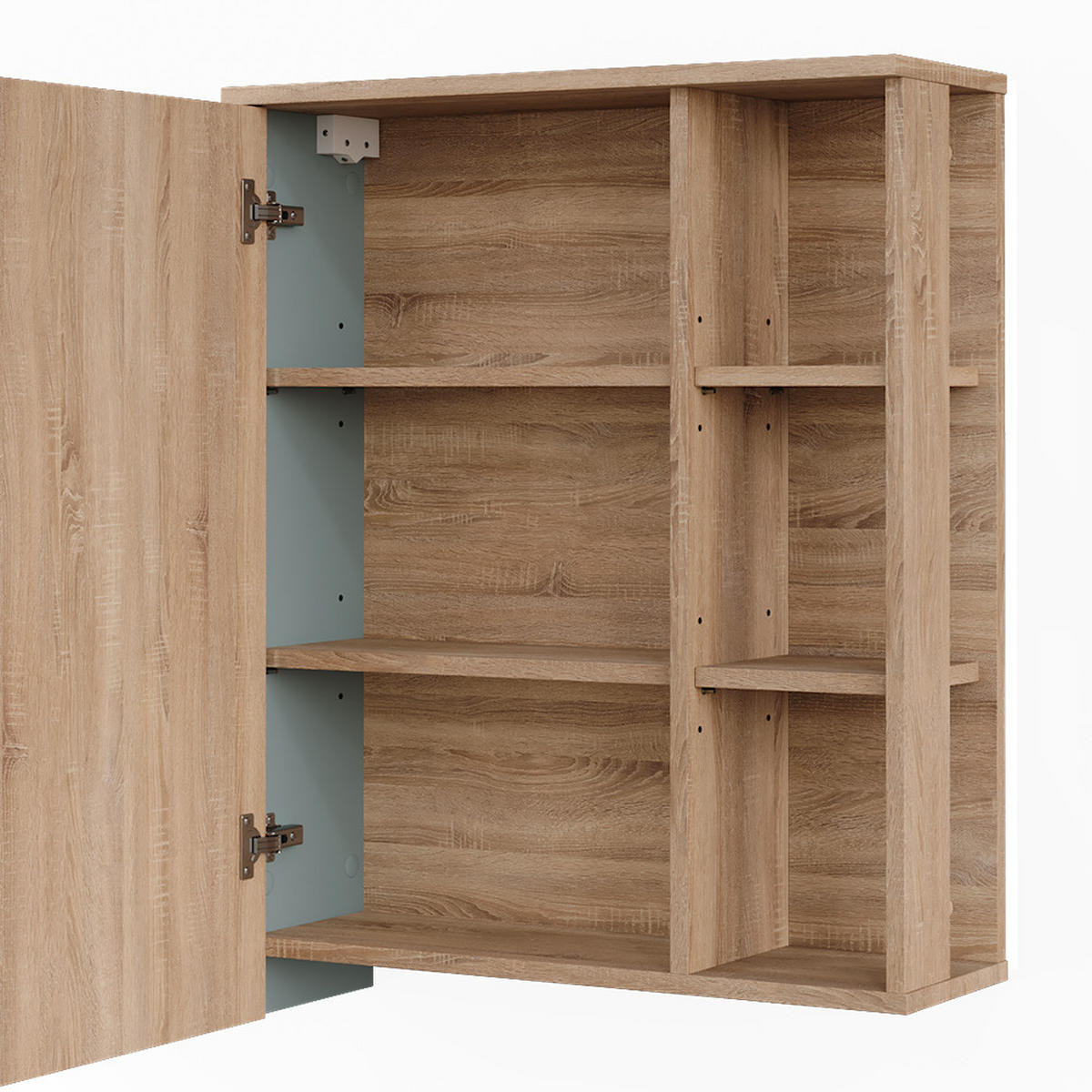 ZRCADLOVÁ SKŘÍŇKA Karen Sonoma/modrá - Sonoma dub/tmavě modrá, kompozitní dřevo (60/75/20cm) - Vicco