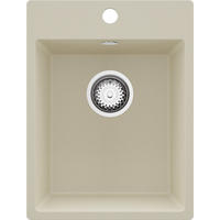 SPÜLBECKEN Riga, 2-er set Beige 38/50 cm 1 Becken + Ablauf-Set ab 40er Unterschrank - Chromfarben/Beige, Kunststoff (38/20/50cm) - Primagran