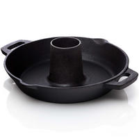 HÄHNCHENBRÄTER aus Gusseisen Ø28cm - Schwarz, Metall (29/12/29cm) - BBQ Nerd