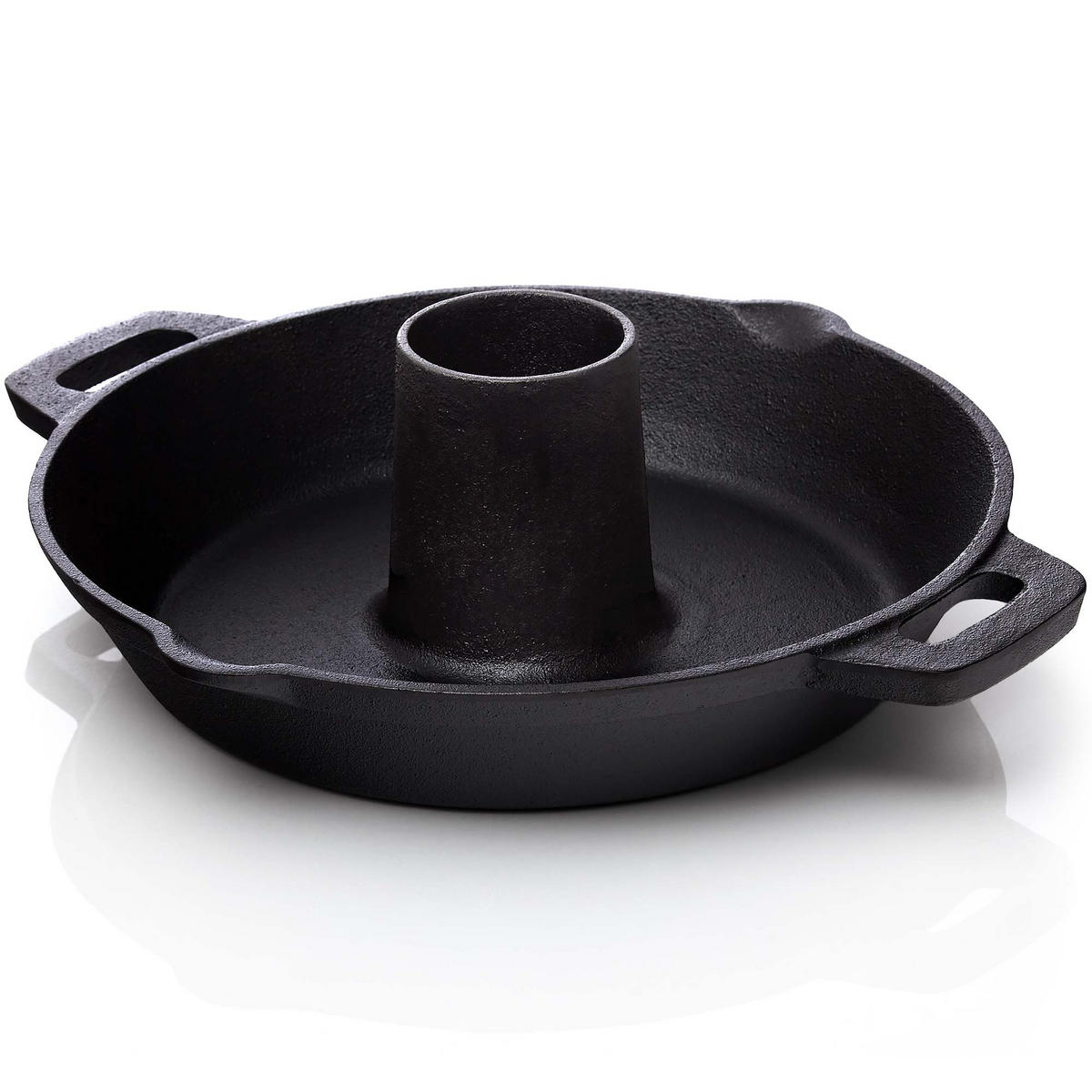 HÄHNCHENBRÄTER aus Gusseisen Ø28cm - Schwarz, Metall (29/12/29cm) - BBQ Nerd