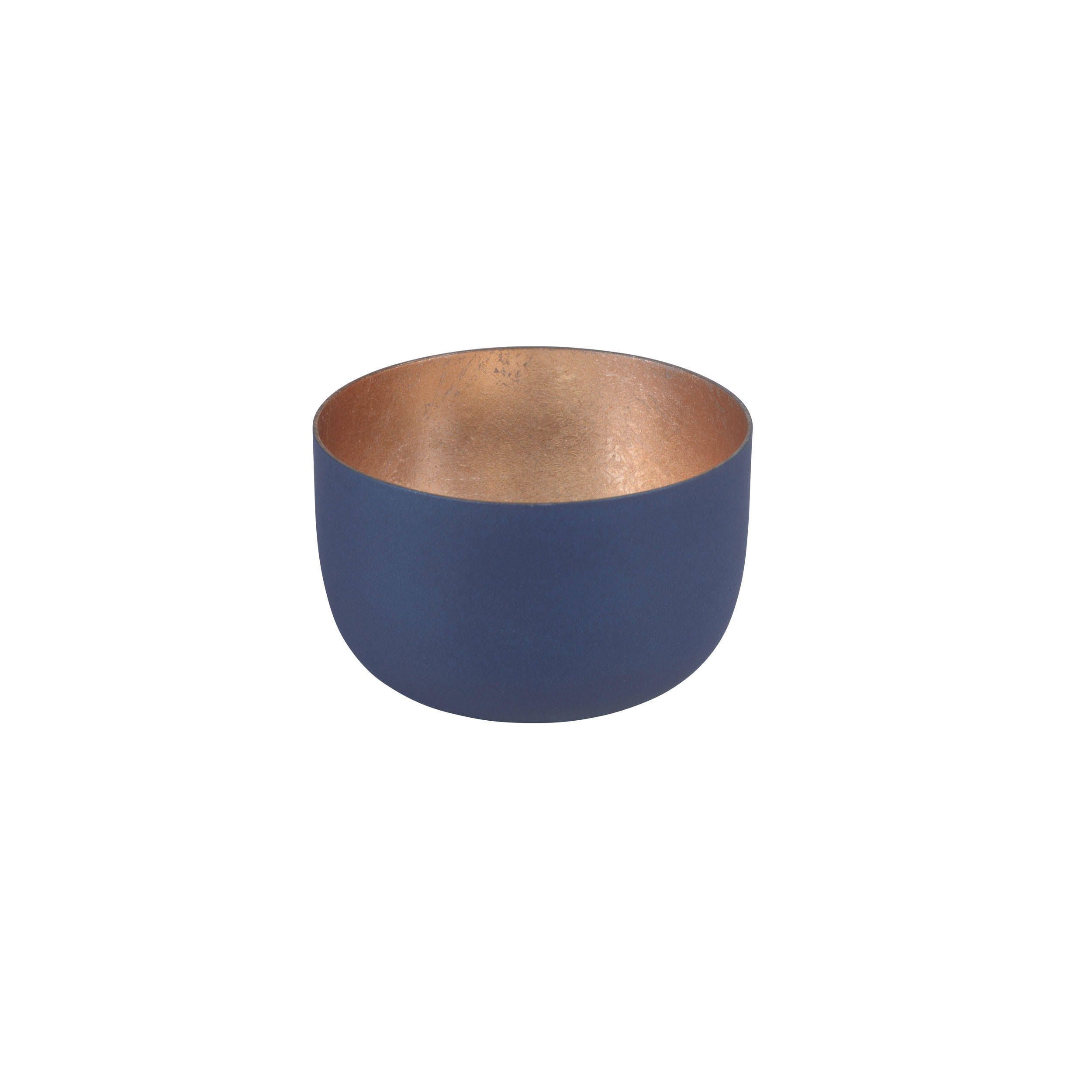 TEELICHTHALTER Madras S, Eisen, Midnight Blue / Gold, 5 cm - Blau, Metall (6cm) - Gift Company