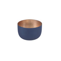 TEELICHTHALTER Madras S, Eisen, Midnight Blue / Gold, 5 cm - Blau, Metall (6cm) - Gift Company