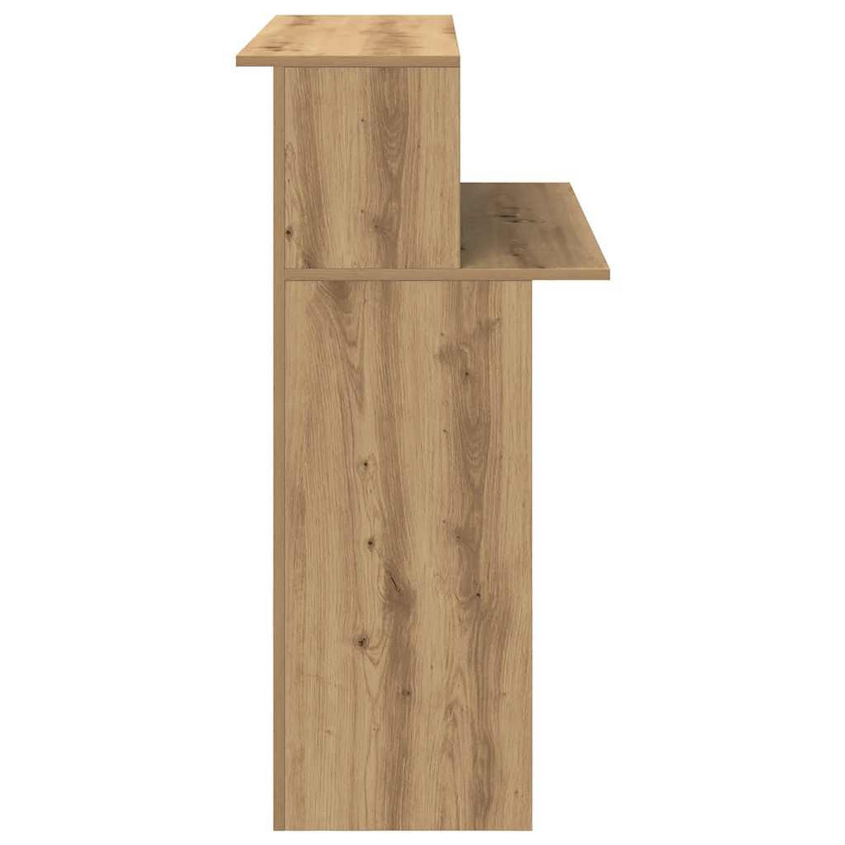 EMPFANGSTHEKE mit 2 Tischplatte 100/50/103,5 cm aus Holzwerkstoff Artisan-Eiche Dekor - Eiche Artisan, Holz (50/100/103.5cm) - vidaXL